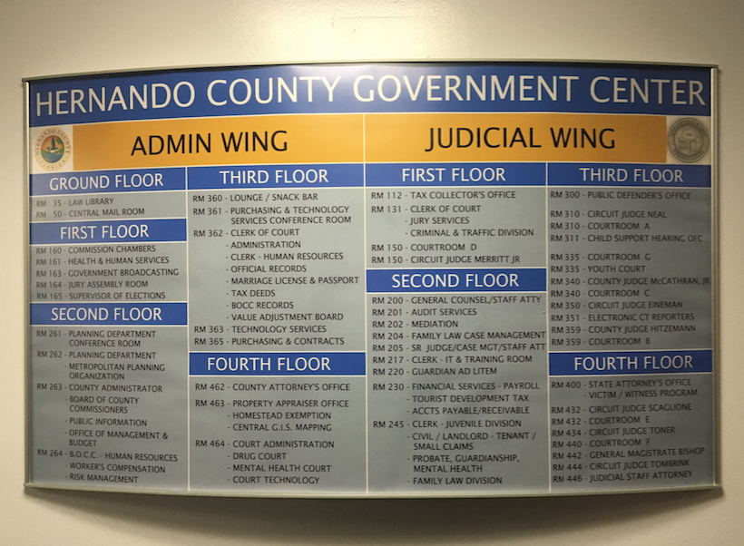 Hernando County Government Center state attorney directory