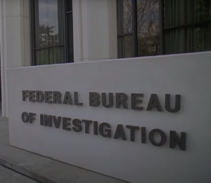 sign for Federal Bureau of Investigation FBI