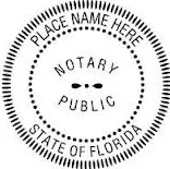 Picture of Notary Public Seal in Florida